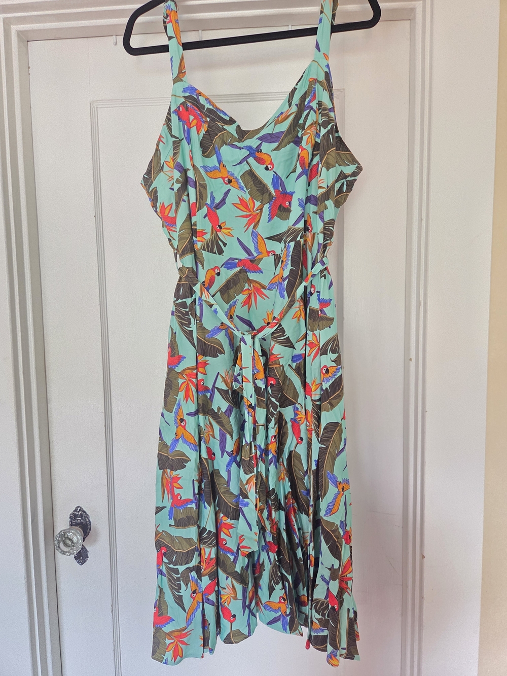 Miss Lulo Tropical Parrot Print Lori Sundress
